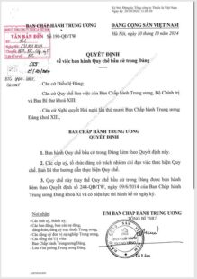 QD190 Quy chế bầu cử