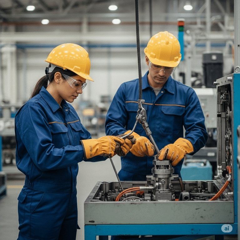 Read more about the article Hướng dẫn an toàn lao động dùng chung cho thợ sửa chữa máy.